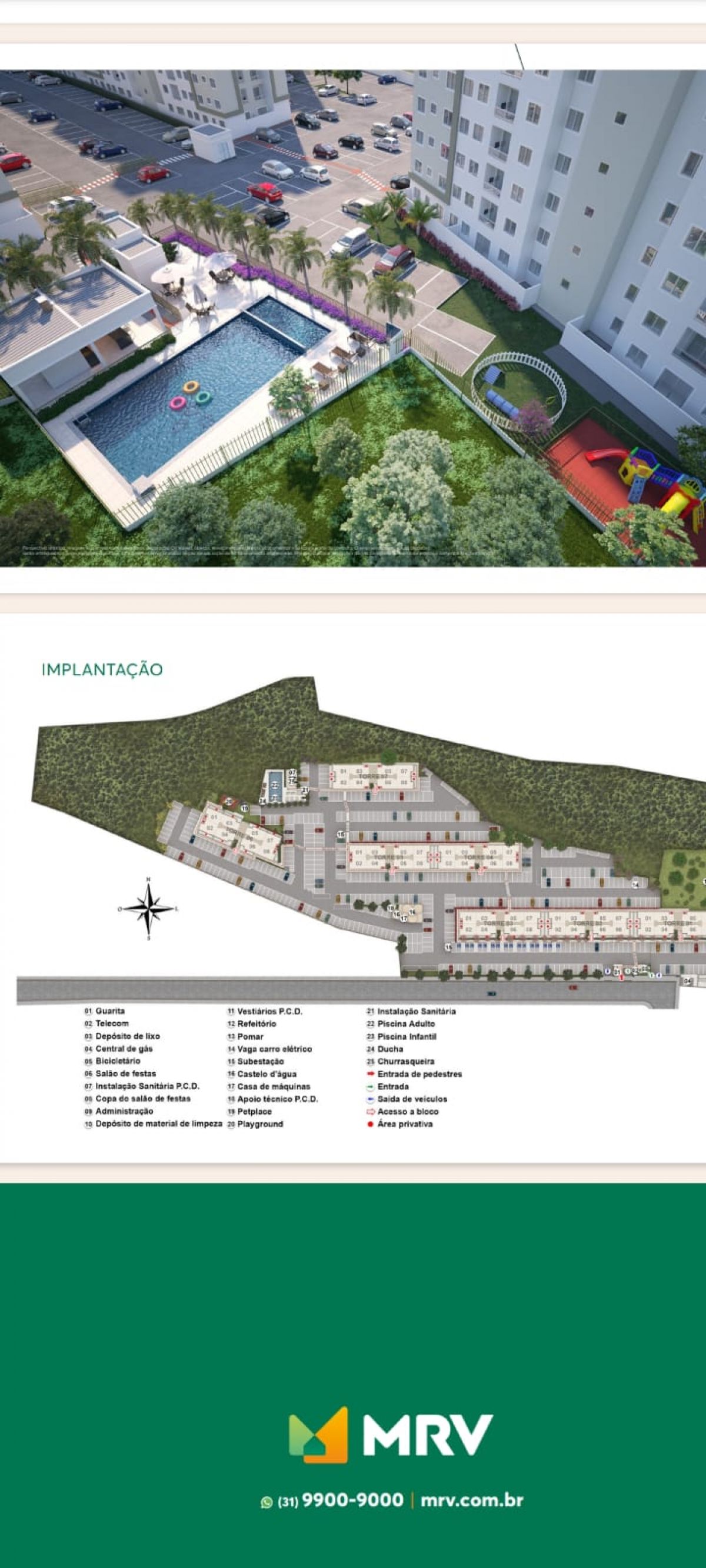 imóvel Apartamento Novo no Residencial Arezo Bairro Floresta em Joinville SC